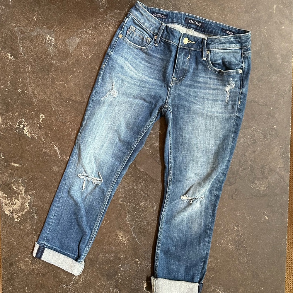 Vigoss The Chelsea Crop Slim Straight Jeans